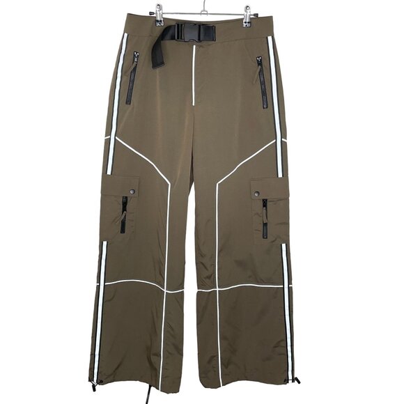 Dolls Kill Pants - NWT Dolls Kill Poster Girl Prove You Wrong Wide Leg Pants in Olive, M